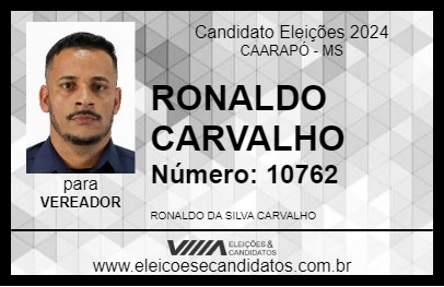 Candidato RONALDO CARVALHO 2024 - CAARAPÓ - Eleições