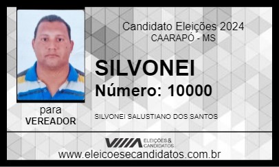 Candidato SILVONEI 2024 - CAARAPÓ - Eleições