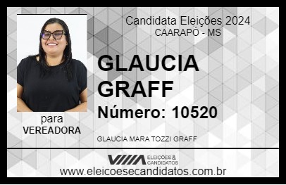 Candidato GLAUCIA GRAFF 2024 - CAARAPÓ - Eleições