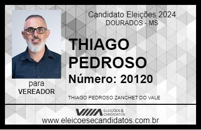 Candidato THIAGO PEDROSO 2024 - DOURADOS - Eleições