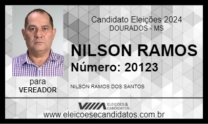 Candidato NILSON RAMOS 2024 - DOURADOS - Eleições