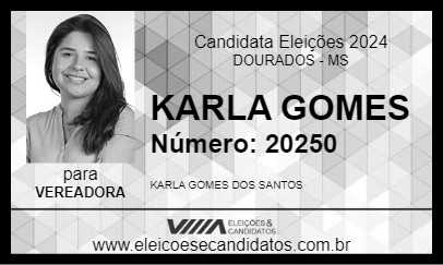 Candidato KARLA GOMES 2024 - DOURADOS - Eleições