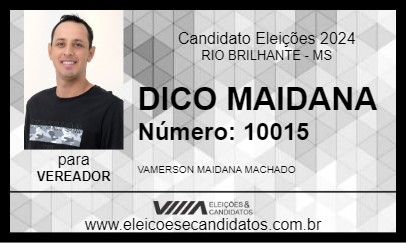 Candidato DICO MAIDANA 2024 - RIO BRILHANTE - Eleições