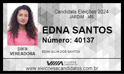 Candidato EDNA SANTOS 2024 - JARDIM - Eleições