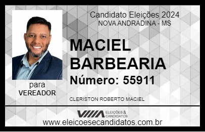 Candidato MACIEL BARBEARIA 2024 - NOVA ANDRADINA - Eleições