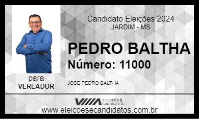 Candidato PEDRO BALTHA 2024 - JARDIM - Eleições