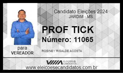 Candidato PROF TICK 2024 - JARDIM - Eleições