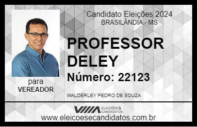 Candidato PROFESSOR DELEY 2024 - BRASILÂNDIA - Eleições