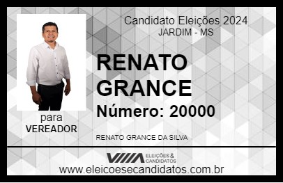 Candidato RENATO GRANCE 2024 - JARDIM - Eleições