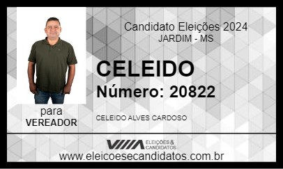 Candidato CELEIDO 2024 - JARDIM - Eleições