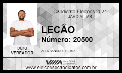 Candidato LECÃO 2024 - JARDIM - Eleições