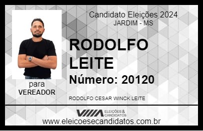 Candidato RODOLFO LEITE 2024 - JARDIM - Eleições