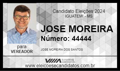 Candidato JOSE MOREIRA 2024 - IGUATEMI - Eleições