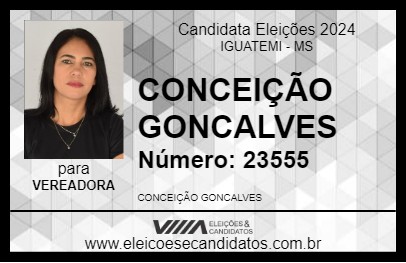 Candidato CONCEIÇÃO GONCALVES 2024 - IGUATEMI - Eleições