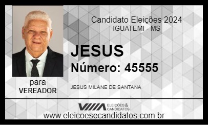 Candidato JESUS 2024 - IGUATEMI - Eleições