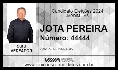 Candidato JOTA PEREIRA 2024 - JARDIM - Eleições