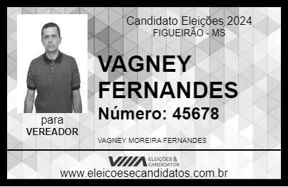 Candidato VAGNEY FERNANDES 2024 - FIGUEIRÃO - Eleições