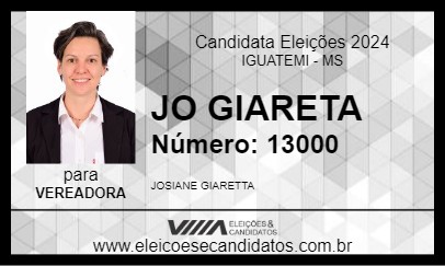 Candidato JO GIARETA 2024 - IGUATEMI - Eleições