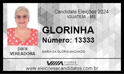 Candidato GLORINHA 2024 - IGUATEMI - Eleições