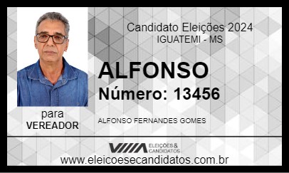 Candidato ALFONSO 2024 - IGUATEMI - Eleições