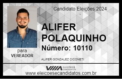 Candidato ALIFER POLAQUINHO 2024 - IGUATEMI - Eleições