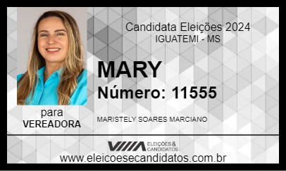 Candidato MARY 2024 - IGUATEMI - Eleições