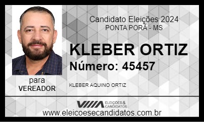 Candidato KLEBER ORTIZ 2024 - PONTA PORÃ - Eleições