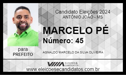 Candidato MARCELO PÉ 2024 - ANTÔNIO JOÃO - Eleições