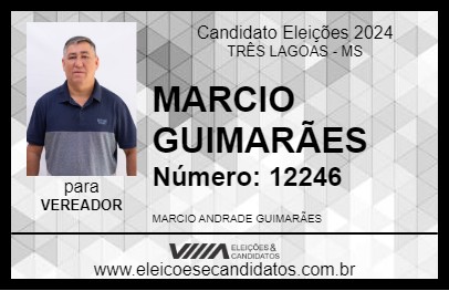 Candidato MARCIO GUIMARÃES 2024 - TRÊS LAGOAS - Eleições