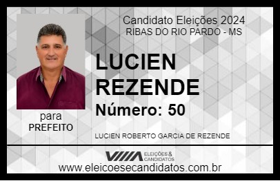 Candidato LUCIEN REZENDE 2024 - RIBAS DO RIO PARDO - Eleições