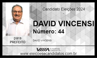 Candidato DAVID VINCENSI 2024 - RIO BRILHANTE - Eleições