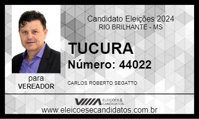 Candidato TUCURA 2024 - RIO BRILHANTE - Eleições