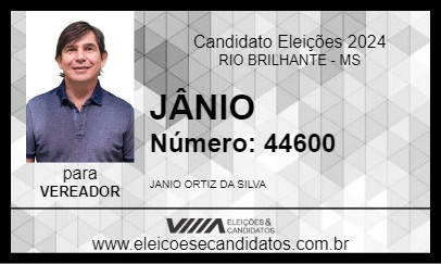 Candidato JÂNIO 2024 - RIO BRILHANTE - Eleições