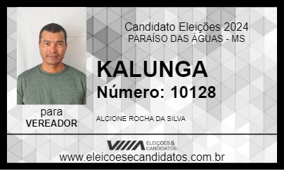 Candidato KALUNGA 2024 - PARAÍSO DAS ÁGUAS - Eleições