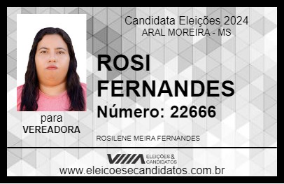 Candidato ROSI FERNANDES 2024 - ARAL MOREIRA - Eleições