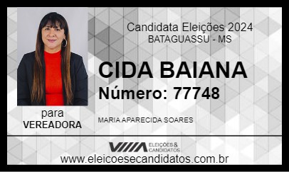 Candidato CIDA BAIANA 2024 - BATAGUASSU - Eleições