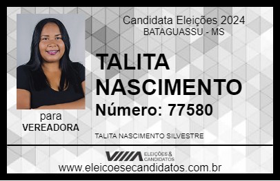 Candidato TALITA NASCIMENTO 2024 - BATAGUASSU - Eleições