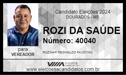 Candidato ROZI DA SAÚDE 2024 - DOURADOS - Eleições