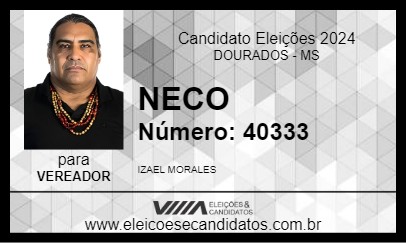 Candidato NECO 2024 - DOURADOS - Eleições