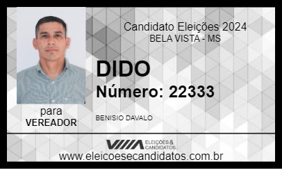 Candidato DIDO 2024 - BELA VISTA - Eleições