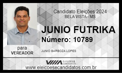 Candidato JUNIO FUTRIKA 2024 - BELA VISTA - Eleições