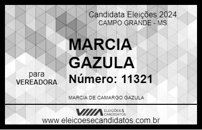 Candidato MARCIA GAZULA 2024 - CAMPO GRANDE - Eleições