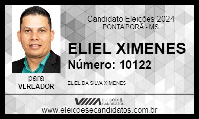 Candidato ELIEL XIMENES 2024 - PONTA PORÃ - Eleições