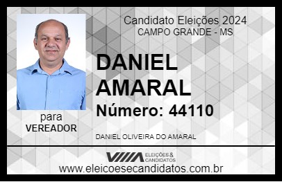 Candidato DANIEL AMARAL 2024 - CAMPO GRANDE - Eleições