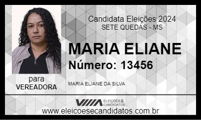 Candidato MARIA ELIANE 2024 - SETE QUEDAS - Eleições