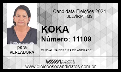 Candidato KOKA 2024 - SELVÍRIA - Eleições