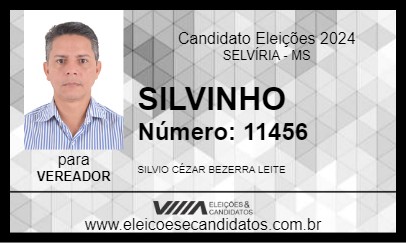 Candidato SILVINHO 2024 - SELVÍRIA - Eleições