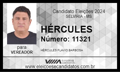 Candidato HÉRCULES 2024 - SELVÍRIA - Eleições