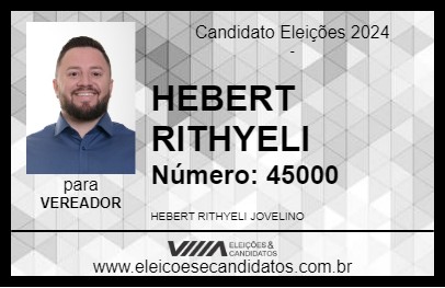 Candidato HEBERT RITHYELI 2024 - NAVIRAÍ - Eleições