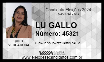 Candidato LU GALLO 2024 - NAVIRAÍ - Eleições